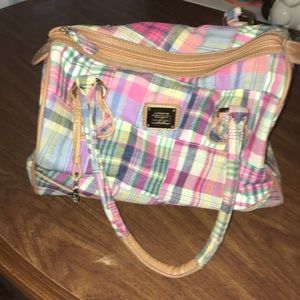 Liz Claiborne plaid pink purse